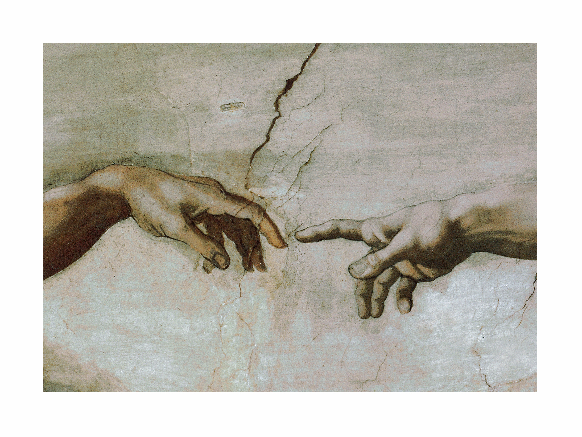 Empireposter Puzzle 1000 Pezzi Michelangelo | La Creazione Di Adamo | Formato 68x48 Cm | Cartone Di Qualità Con Struttura Lino